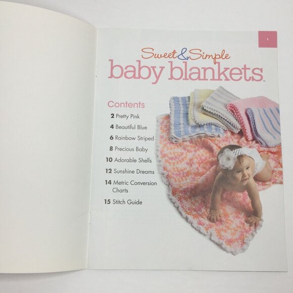 Annie's Crochet Sweet & Simple Baby Blankets Glenda Winkleman 6 Cuddly Projects - Picture 2 of 10